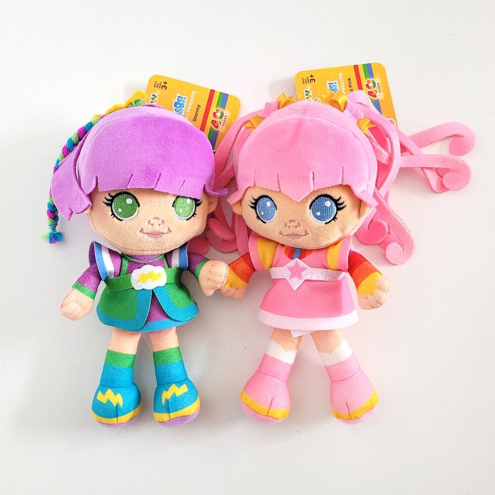 Loyal Subjects Rainbow Brite 40th Anniversary 8" Plush - Stormy & Ticked Pink